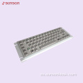 Teclado de metal para quiosco de información